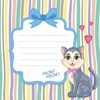 Baby shower cards with cute animals vector 10 free download