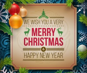 2017 Christmas ornate frame design vector 04