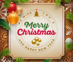 2017 Christmas ornate frame design vector 05
