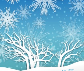 2017 Christmas paper cut with greeting cards vector 01