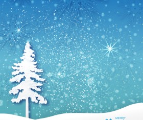 2017 Christmas paper cut with greeting cards vector 02