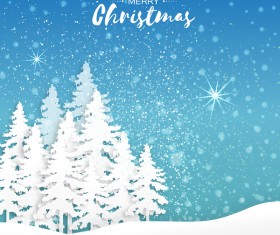 2017 Christmas paper cut with greeting cards vector 04