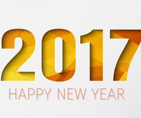 2017 new year background with text design vector 07