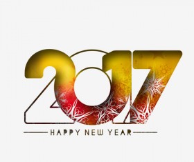 2017 new year creative background set vector 01