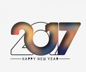 2017 new year creative background set vector 04