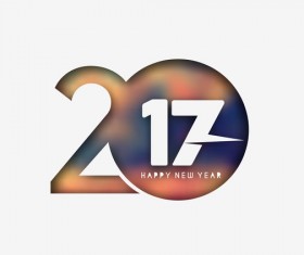 2017 new year creative background set vector 05