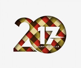 2017 new year creative background set vector 07