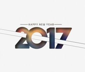 2017 new year creative background set vector 13