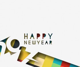 2017 new year creative background set vector 18