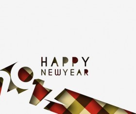 2017 new year creative background set vector 19