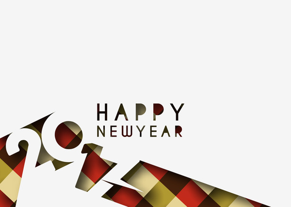 2017 new year creative background set vector 19