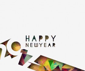 2017 new year creative background set vector 21