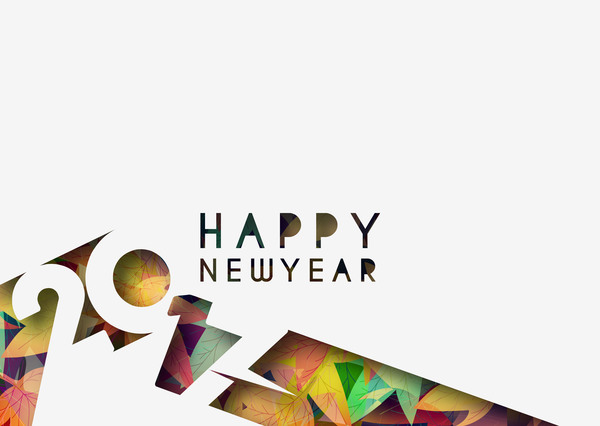 2017 new year creative background set vector 21