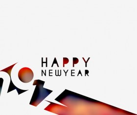 2017 new year creative background set vector 22
