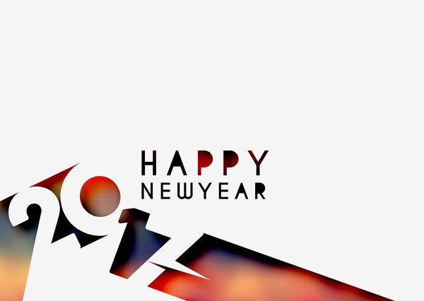 2017 new year creative background set vector 22