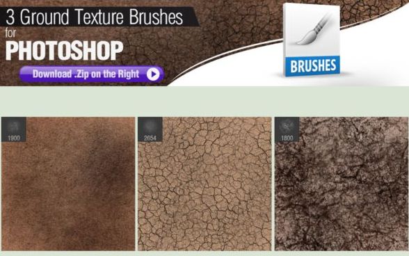 3 Kind Ground Texture PS Brushes