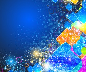 3D cube modern vector background 02