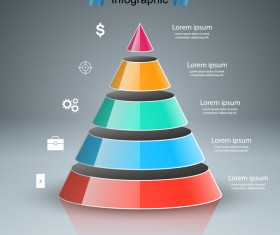3d infographic white line vector