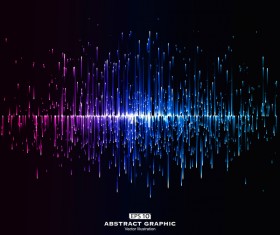 Abstract colorful light line vector illustration 06