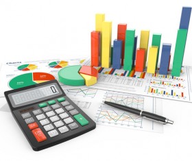 Abstract financial document Stock Photo