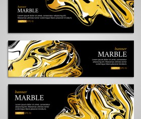 Abstract marble texture vector banners 06