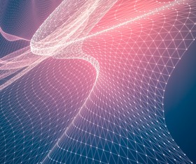 Abstract red light green polygon texture