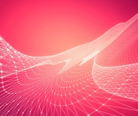 Abstract red polygon texture HD picture 02