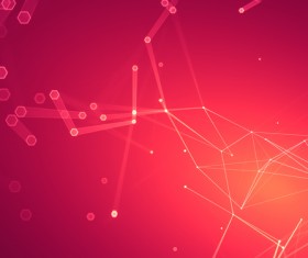 Abstract red polygon texture HD picture 03