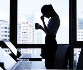 Alleviate the work of girls pressure Stock Photo