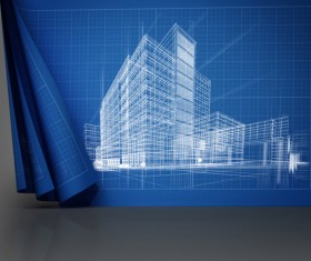 Architectural architecture abstract blueprint 02