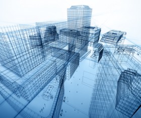 Architectural architecture abstract blueprint 04