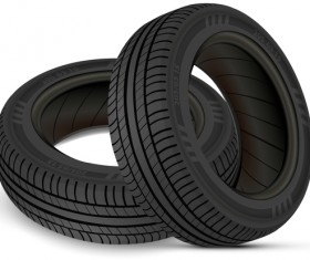 Auto tires design vector set 05