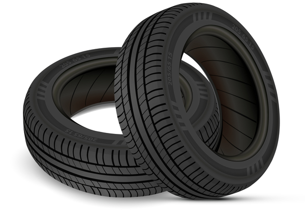 Auto tires design vector set 05