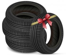 Auto tires design vector set 06