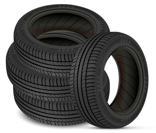 Auto tires design vector set 10