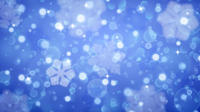 Beautiful snowflake with blue background vector 01