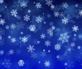 Beautiful snowflake with blue background vector free download