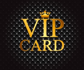 Black diamond VIP card template vector