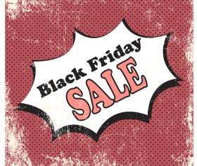 Black friday comic styles sale background vector 01