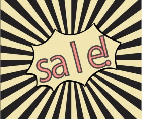 Black friday comic styles sale background vector 05