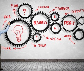 Business People and Gears