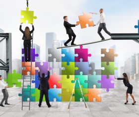 Business Teamwork Puzzle HD picture