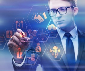 Businessman in business concept Stock Photo  02