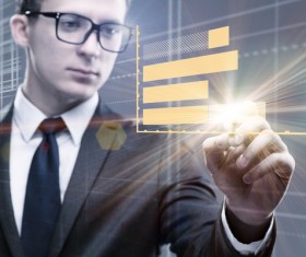 Businessman in business concept Stock Photo 03