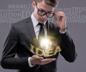 Businessman in business concept Stock Photo 10