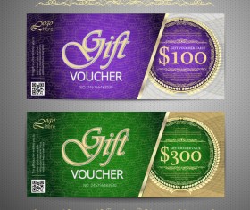 Cash gift voucher template vectors 13