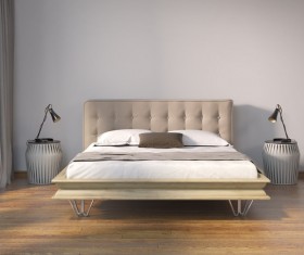 Chic bedrooms with bedside lamps HD picture 01