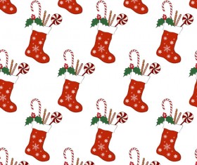 Christmas baubles seamless pattern vectors 02