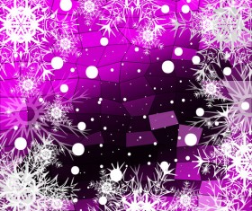 Christmas snowflake with shiny polygon background vector 01