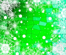 Christmas snowflake with shiny polygon background vector 06